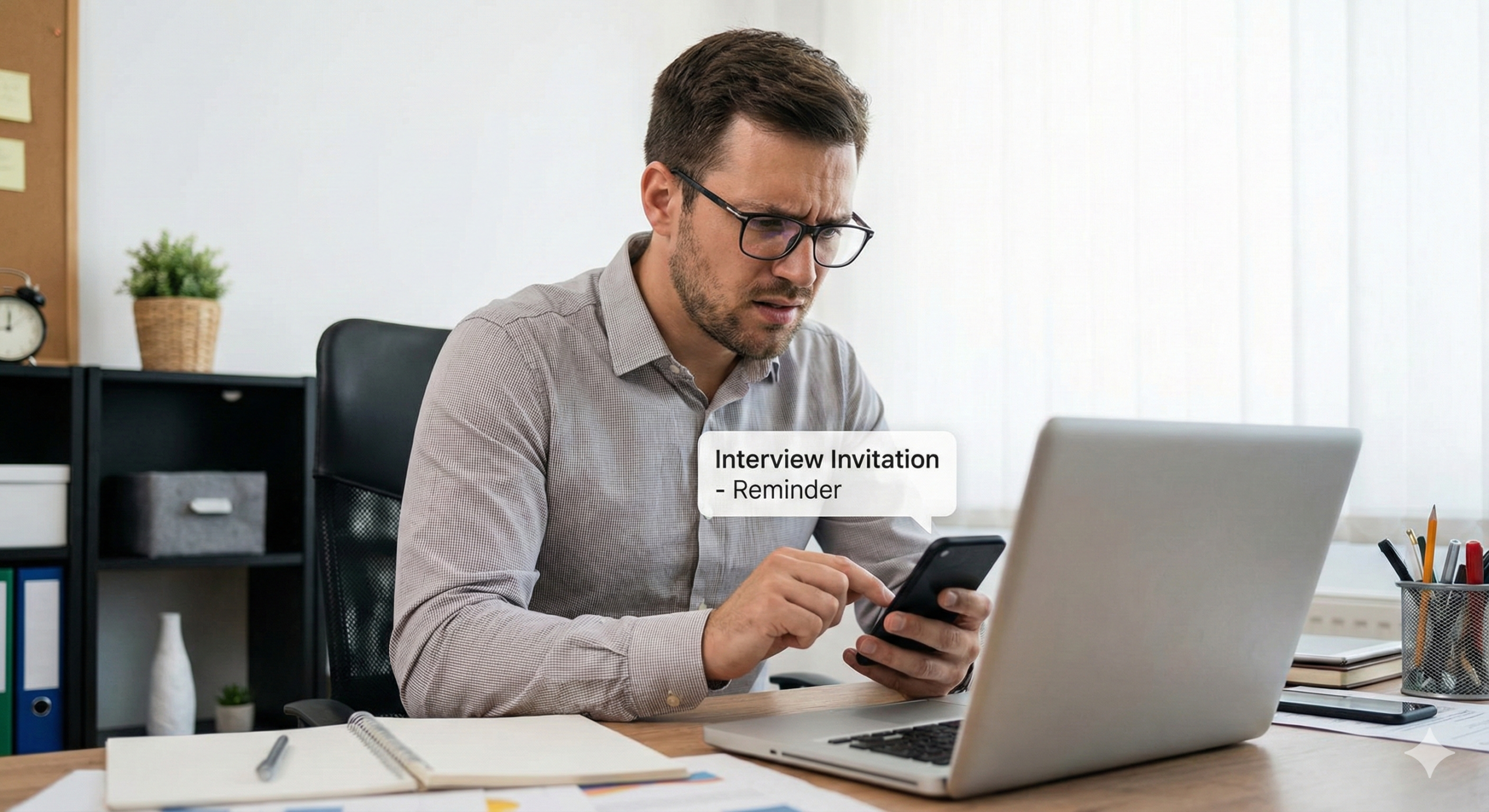 Candidate feeling nervous about upcoming job interviews.